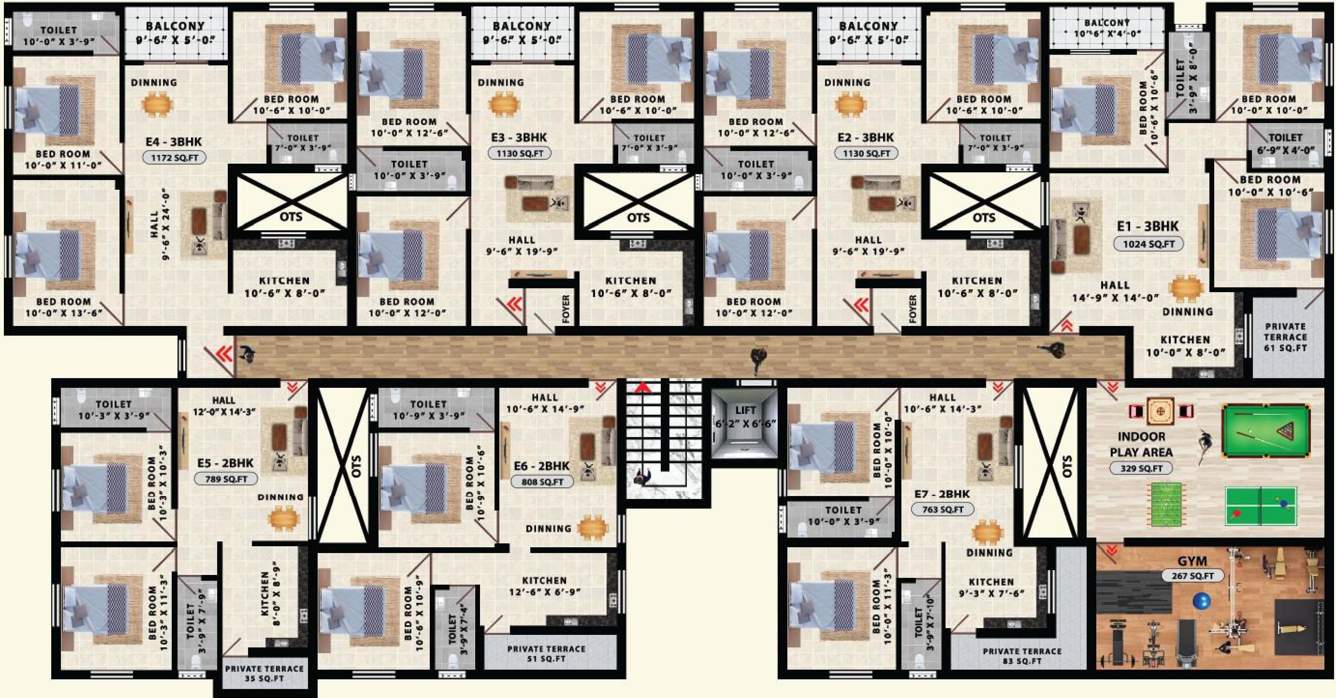  avittam adiyogi Avittam Adiyogi Cluster Plan For 5th Floor