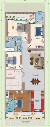  premium-floors-225-sqyd RR Premium Floors 225 Sqyd Typical Cluster Plan