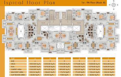 Block B Cluster Plan From 1st To 9th Floor exotica Block B Cluster Plan From 1st To 9th Floor