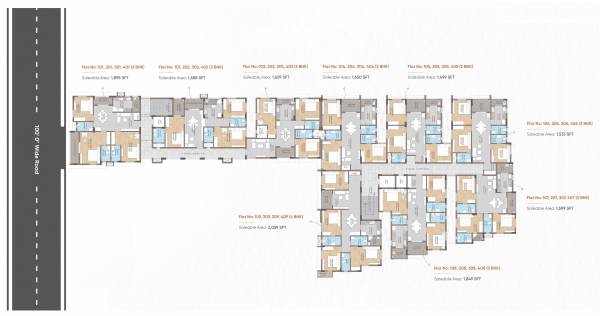 Landmark Cluster Plan For Typical Floor Plan landmark Landmark Cluster Plan For Typical Floor Plan