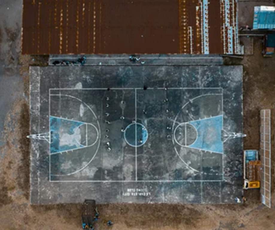  crimson Basketball Court