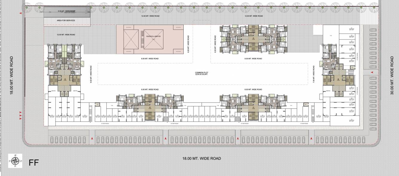  evara Block A To E Cluster Plan for 1st Floor