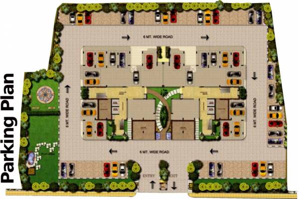  riviera-residency Cluster Plan For Parking Floor