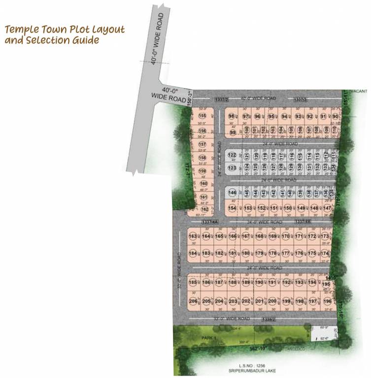 temple town Layout Plan