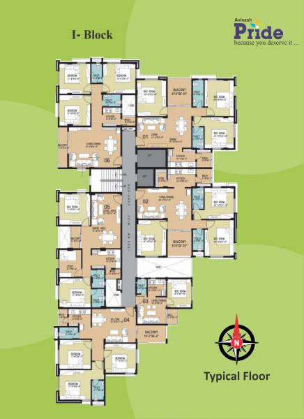 Cluster Plan for Typical Floor avinash-pride Cluster Plan for Typical Floor