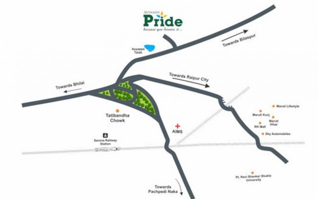 avinash pride Location Plan