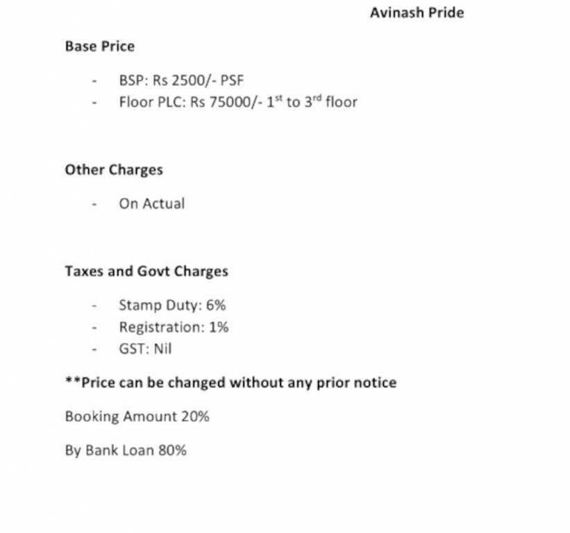 avinash-pride Time Linked Payment (TLP) Payment Plan