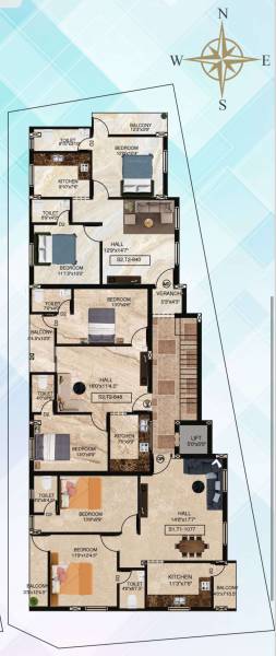  as-homes Arjun AS Homes Cluster Plan from 2nd to 3rd Floor