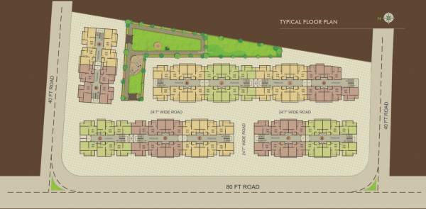  shanti-shukra Cluster Plan for Typical Floor