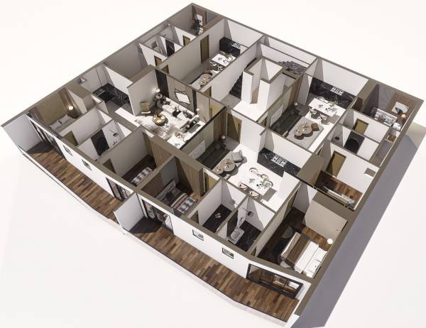  ashiyana-arcade Ashiyana Arcade Typical Cluster Plan