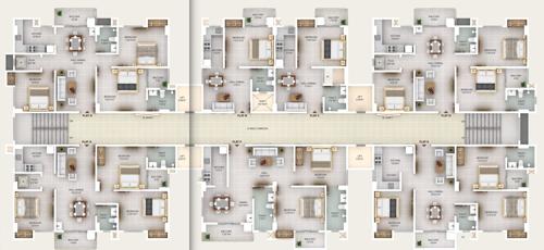  piya-elite Block B And C Cluster Plan From 1st To 11th Floor