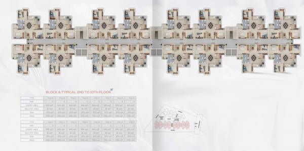 Block A Cluster Plan from 2nd to 10th Floor piya-hill-view Block A Cluster Plan from 2nd to 10th Floor