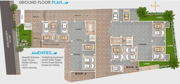 Block A And Block B Cluster Plan for ground Floor piya-castle Block A And Block B Cluster Plan for ground Floor