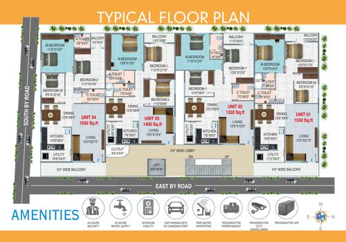  parichaya-dreams-v2 Parichaya Dreams V2 Cluster Plan from 1st to 5th Floor