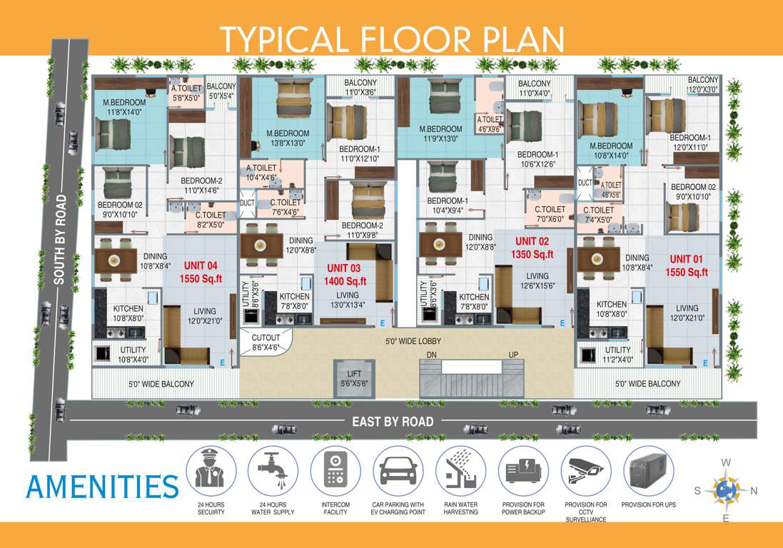  parichaya dreams v2 Parichaya Dreams V2 Cluster Plan from 1st to 5th Floor