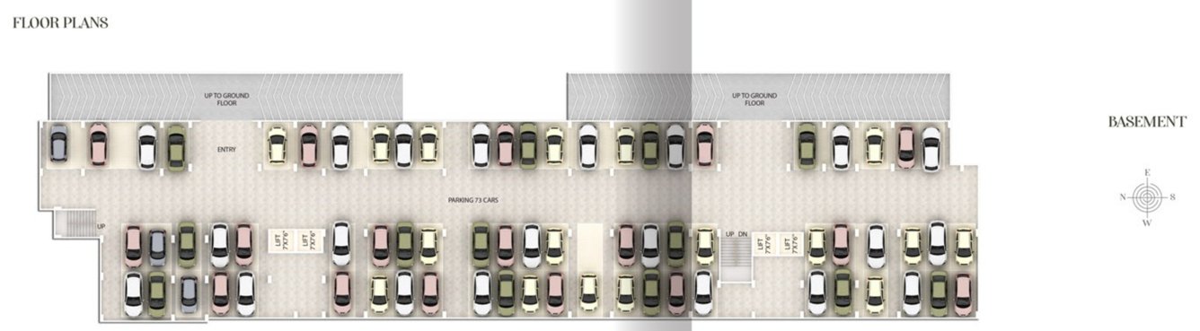 piya green hills Piya Green Hill Basement Cluster Plan