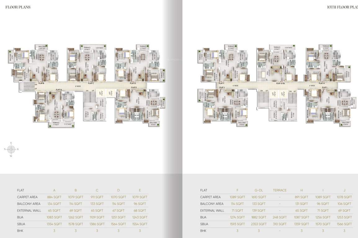  piya green hills Piya Green Hill Cluster Plan For 10th Floor