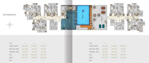  piya-green-hills Piya Green Hill Cluster Plan For 1st Floor