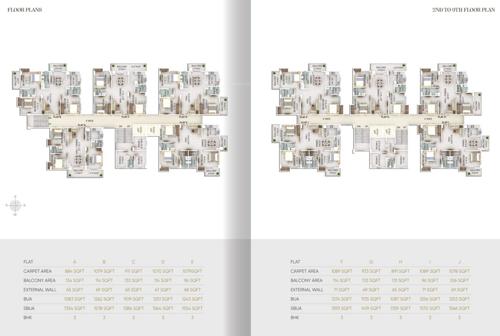  piya-green-hills Piya Green Hill Cluster Plan From 2nd To 9th Floor