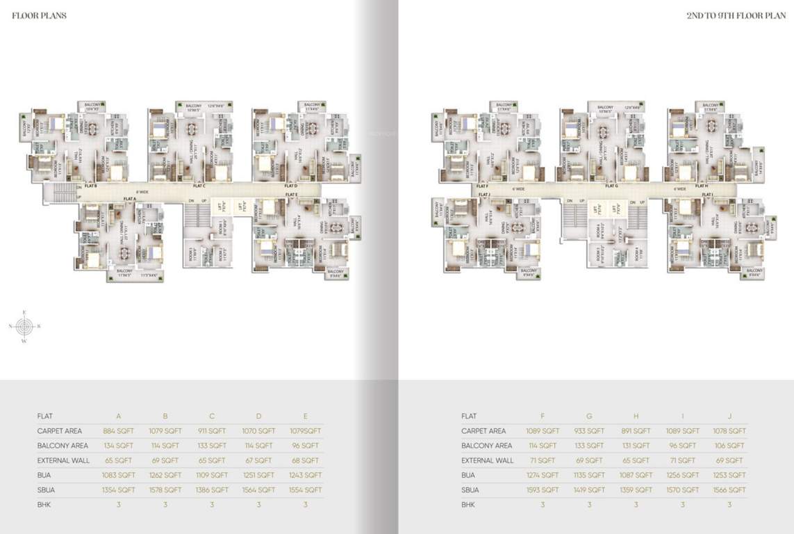  piya green hills Piya Green Hill Cluster Plan From 2nd To 9th Floor