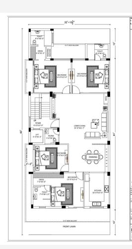  luxury-floors-303-sq-yard Dummy Tower Cluster Plan from 1st to 4th Floor
