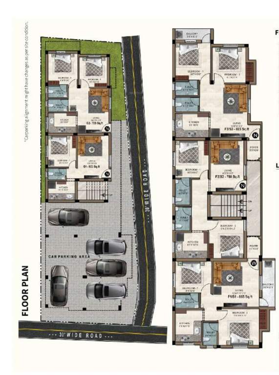 livit and milan Milan Cluster Plan from ground to 2nd Floor