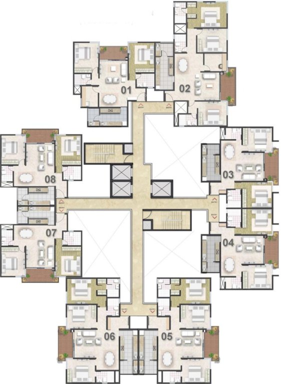  southern crest Cluster Plan