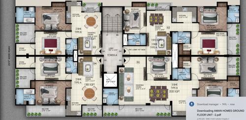 Tower A Cluster Plan from 1st to 5th Floor sunwest-homes-107 Tower A Cluster Plan from 1st to 5th Floor