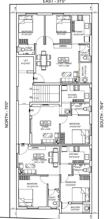  royal house Royal House Cluster Plan From 2nd To 3rd Floor