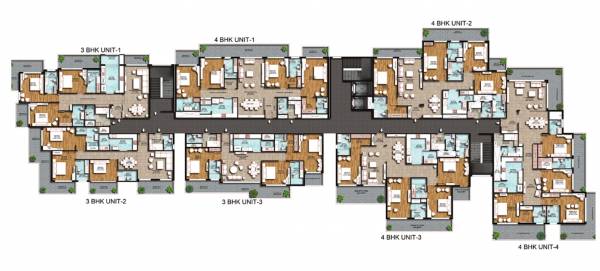  the-courtyard The Courtyard Cluster Plan For Typical Floor Plan