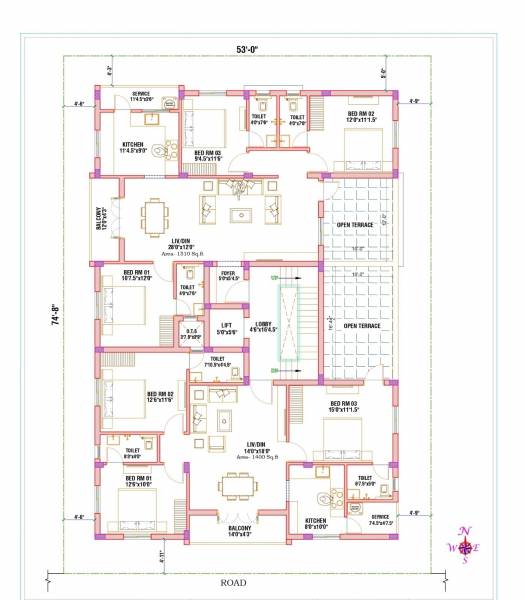  raaga Raaga Cluster Plan for 3rd Floor