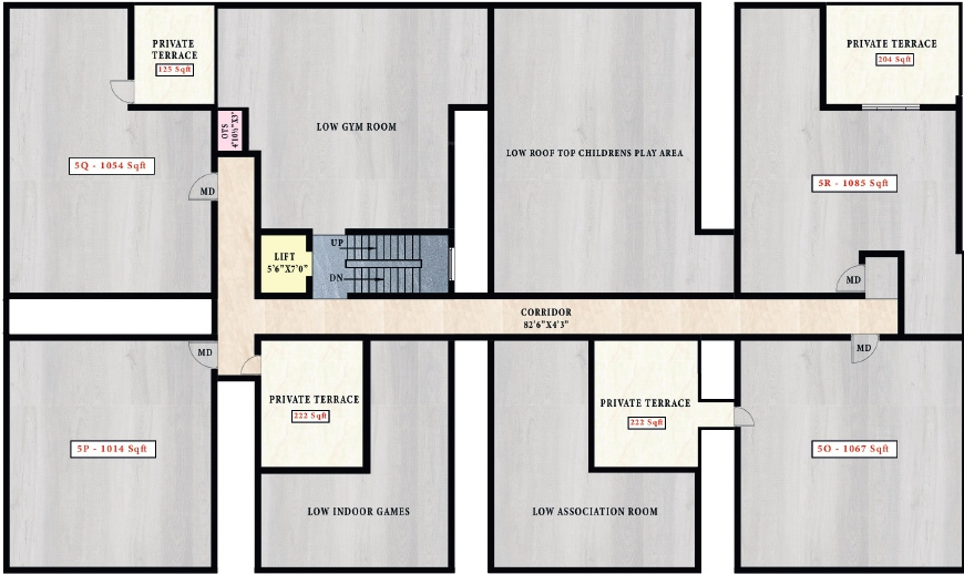  ath royal queen ATH Royal Queen Cluster Plan For 5th Floor