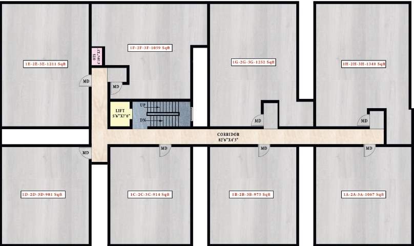  ath royal queen ATH Royal Queen Cluster Plan From 1st To 3rd Floor