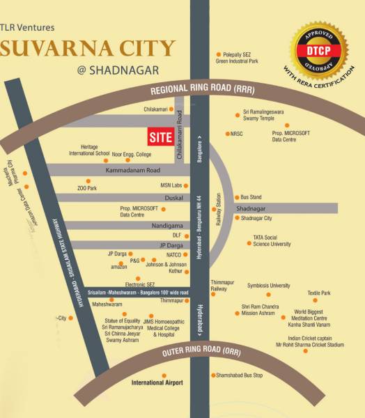  suvarna-city Location Plan