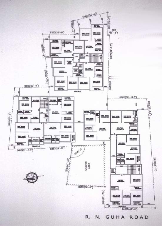  sai enclave Tower 1, 2 And 3 Typical Plan for ground Floor