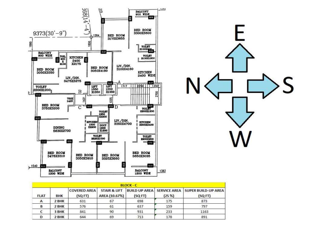  sai garden apartment Tower 1 Cluster Plan