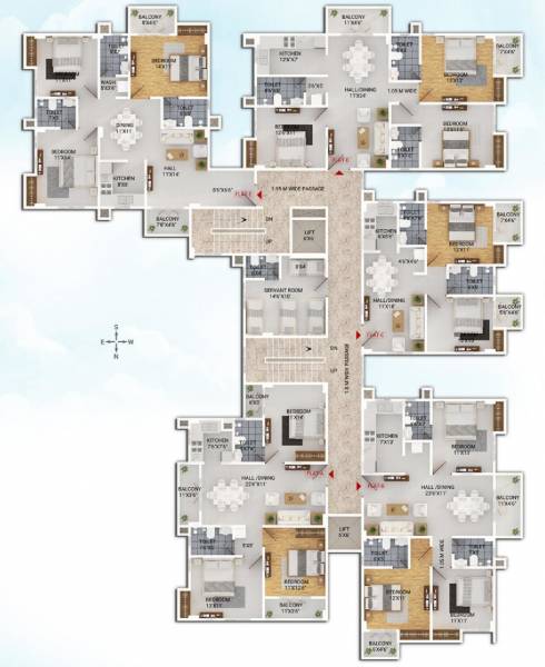 Piya Height Cluster Plan From 1st To 6th Floor piya-height Piya Height Cluster Plan From 1st To 6th Floor