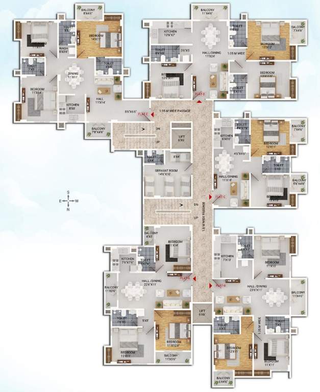 piya height Piya Height Cluster Plan From 1st To 6th Floor