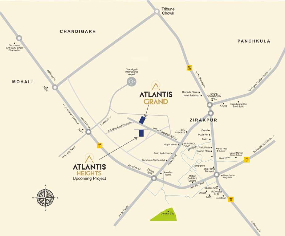  atlantis grand Location Plan