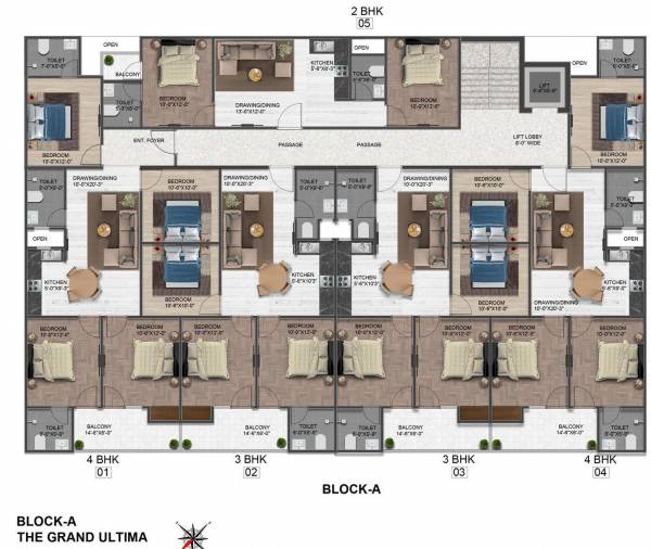 the-ultima-grand Tower A Typical Cluster Plan