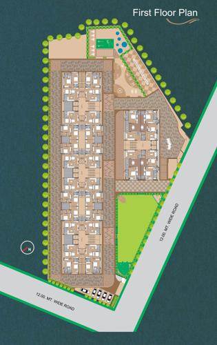  shree-vishnudhara-essence Block A And D Cluster Plan for 1st Floor
