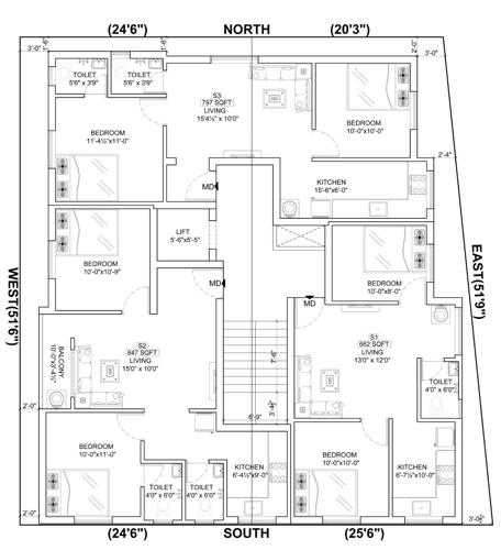  prime-garden Prime Garden Cluster Plan from 1st to 3rd Floor
