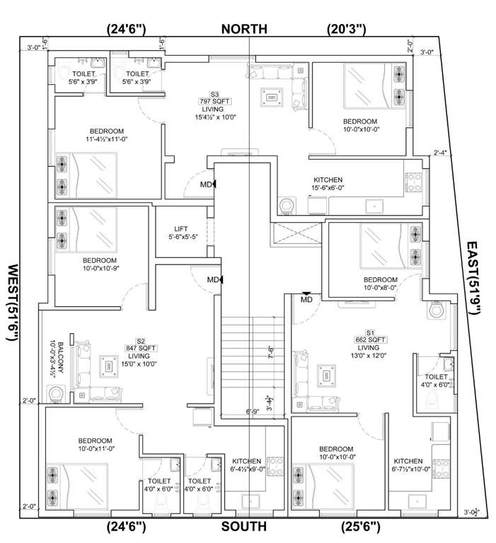  prime garden Prime Garden Cluster Plan from 1st to 3rd Floor