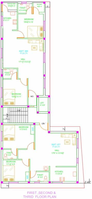  prime garden block 2 Prime Garden Block 2 Typical Cluster Plan