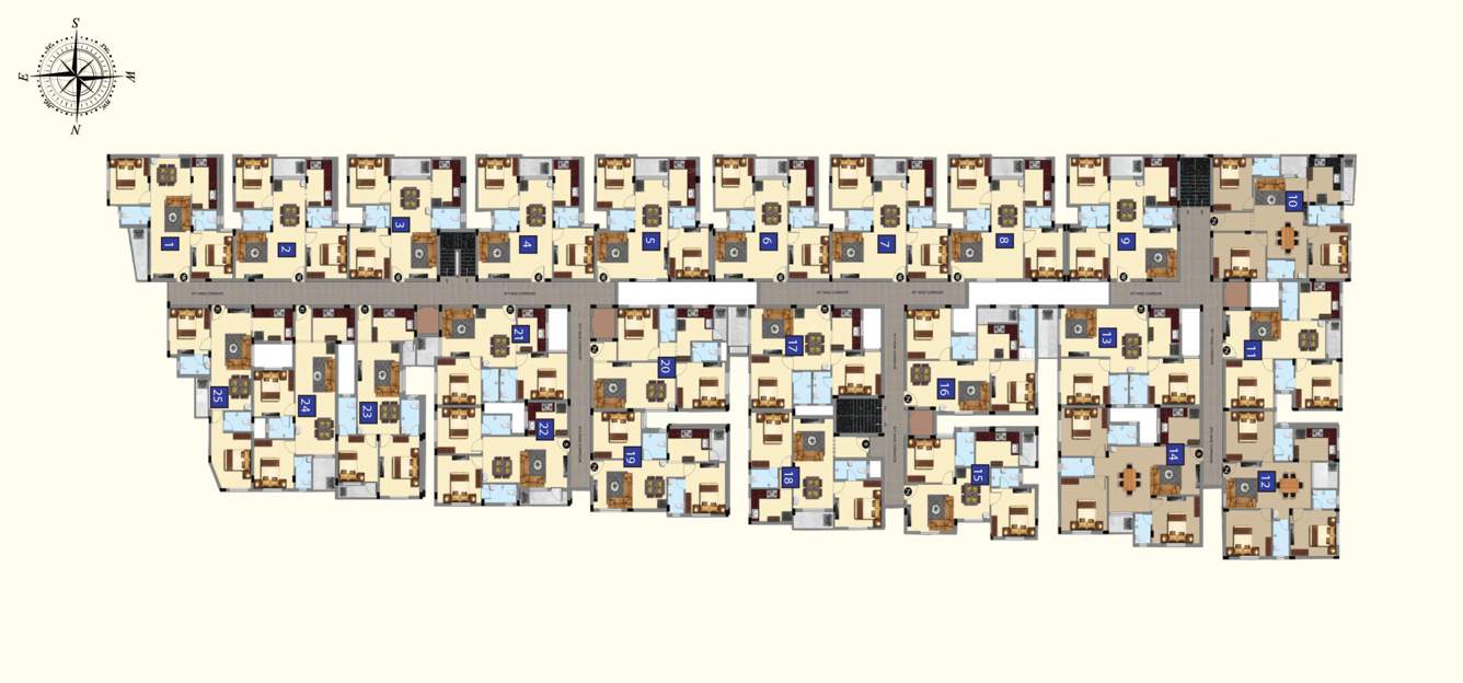  golden heights Golden Heights Cluster Plan from 1st to 5th Floor