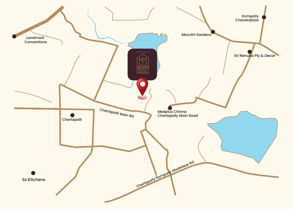  akshaya serenity Location Plan