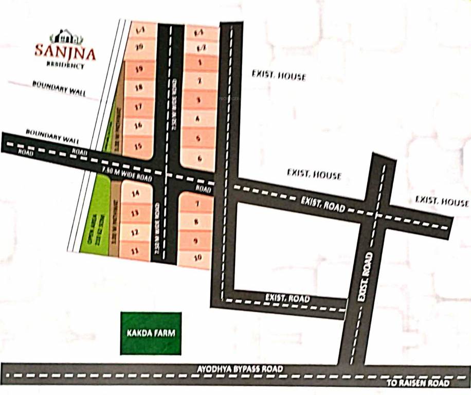  sanjana residency Layout Plan