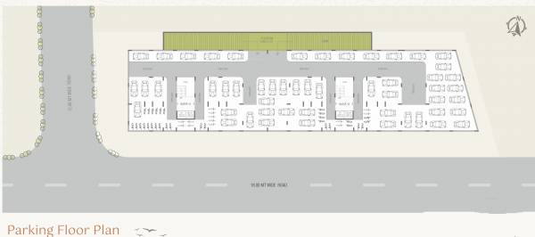  shri-shanti-skyline Block  A + B Parking Cluster Plan