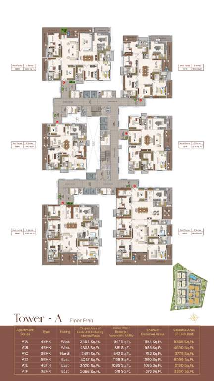  jain pramukh samriddhi towers Block A Cluster Plan
