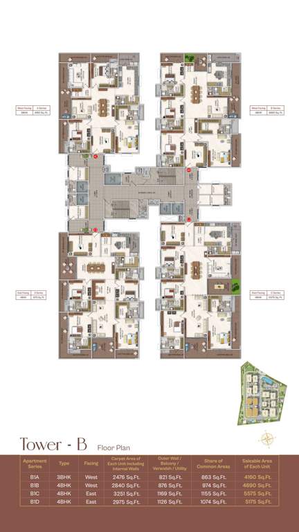  jain pramukh samriddhi towers Block B Cluster Plan